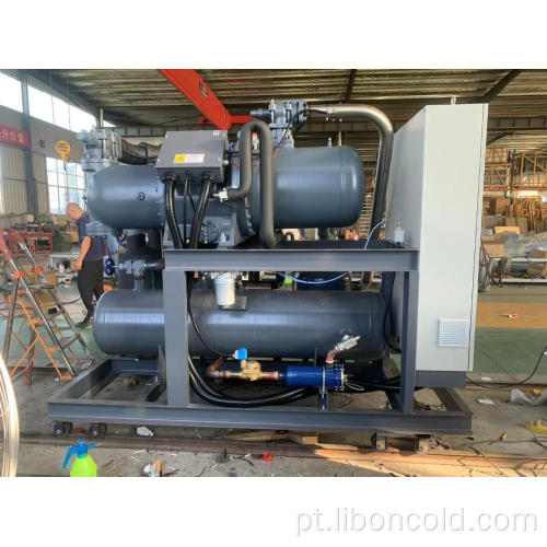 Unidade de compressor de refrigeração de parafuso de estágio único de 368hp